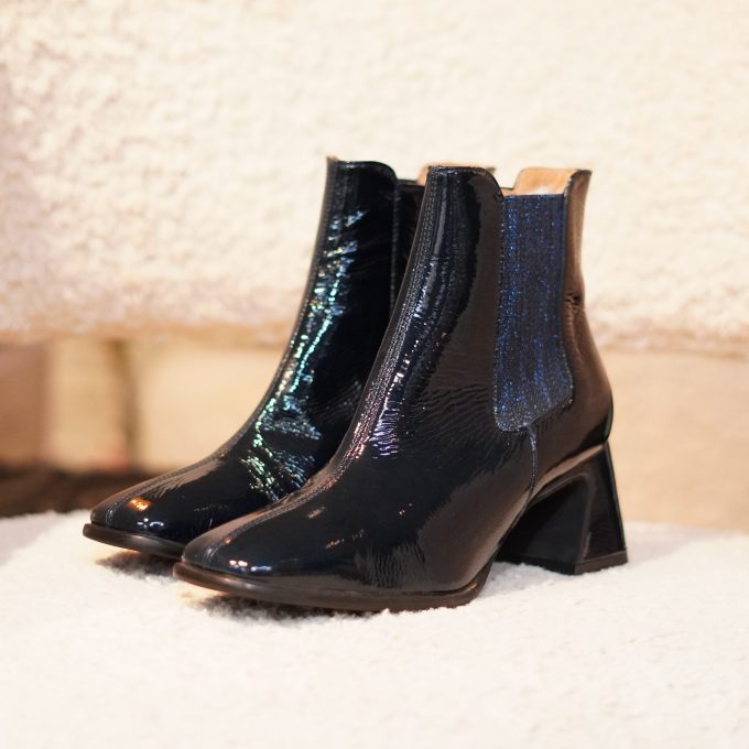 Bottine vernis bleu Rosemetal FAILA