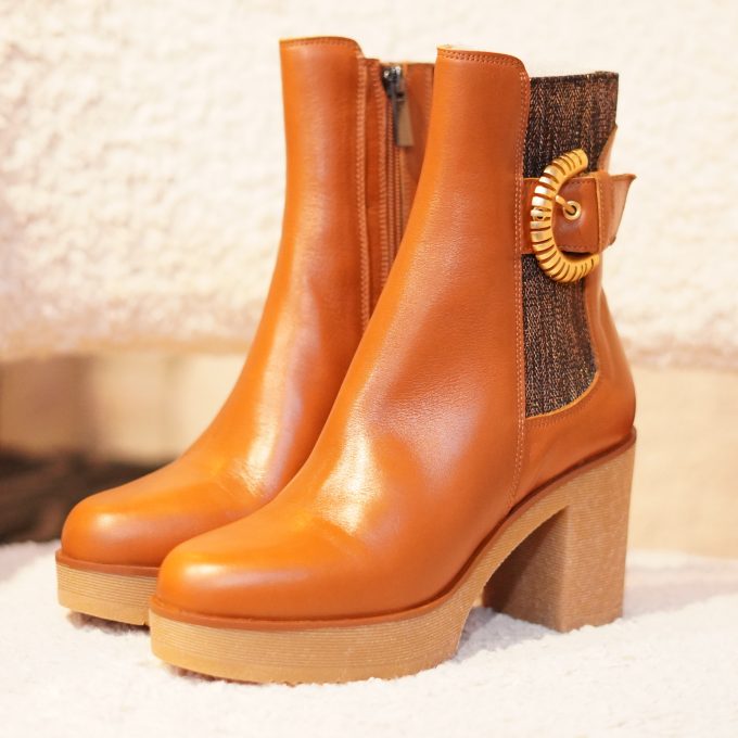 Bottine camel Rosemetal FAOUZIA