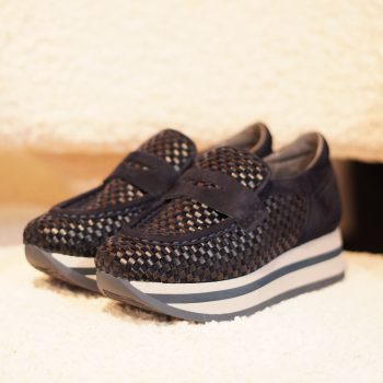 Mocassin compensé bleu Softwaves CELINE